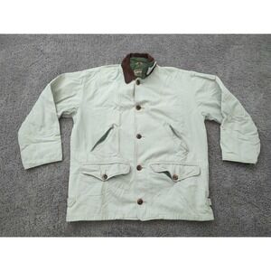 Vintage Adirondack by Savile Row Field Jacket Mens XL Ivory Made in Philippines‎